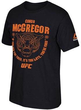 MMA综合格斗UFC194锐步康纳-麦格雷戈(嘴炮)男士老虎短袖运动T恤