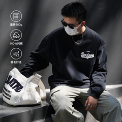 TINGOPLANET2025秋季新款300g重磅纯棉男士长袖t恤宽松美式潮牌