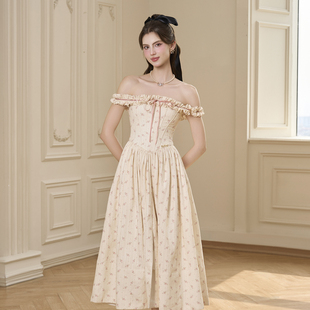 新款 2025年夏季 俏皮可爱木耳边碎花裙 ANGE 越南小众品牌BEL