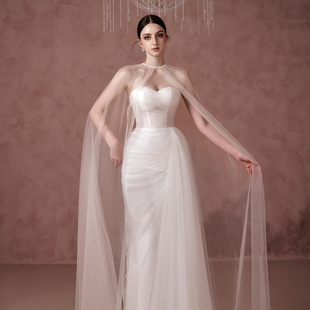 越南小众品牌SISSY 2025年夏季新款轻婚纱礼服高腰抹胸裙