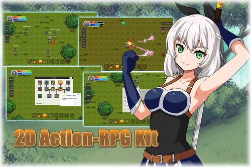 Unity 2D角色扮演动作游戏项目模板 2D Action-RPG Kit 1.0 U3D
