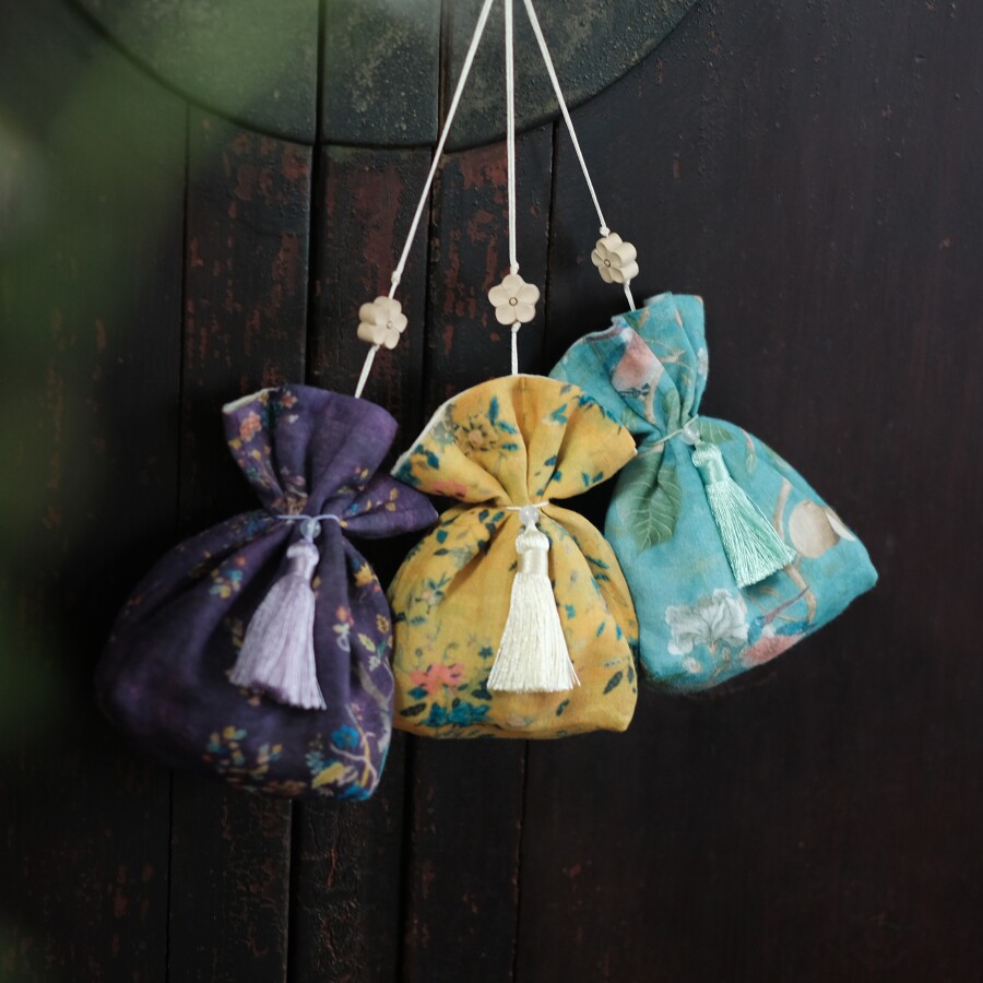 璞舒精研冰之夏泰香囊薰衣草洋甘菊薄荷清凉提神香包汽车挂件香袋