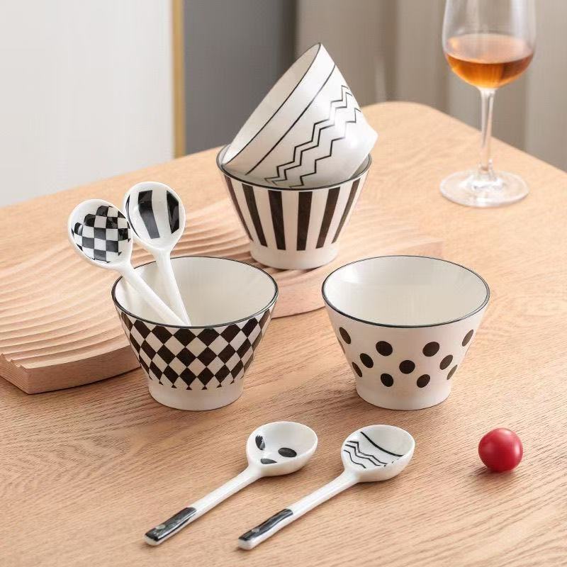 简约款5英寸高温陶瓷釉下彩碗