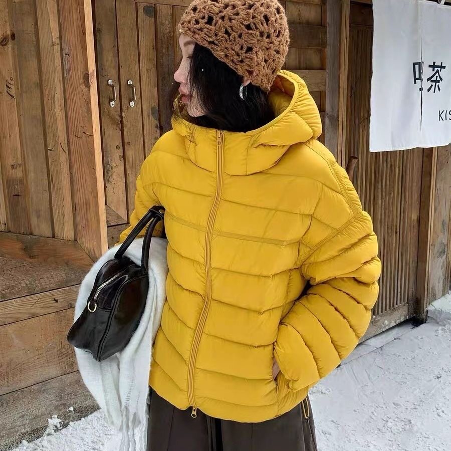 排骨2026冬季棉服女短款高档时尚连帽龟背新款宽松保暖通勤棉外套