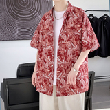 夏新款腰果花男大码底衫短袖宽松T恤百搭打/7108p30，男装T恤，电商A012