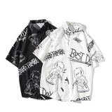 新款男大码打底衫宽松短袖T恤百搭印花体恤/7110p35，男装T恤，电商A012