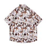 夏新款男大码打底衫宽松短袖T恤百搭印花体恤/7096p30，男装T恤，电商A012