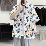 夏新款男大码打底衫宽松短袖T恤百搭印花体恤/7107p35，男装T恤，电商A012