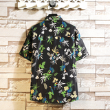 夏新款男大码宽松短袖打底衫T恤百搭印花体恤/7107p35，男装T恤，电商A012