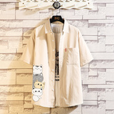 夏新款男大码宽松打底衫短袖T恤百搭印花体恤/7215p30，男装T恤，电商A012