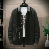 年大码印花风衬衫男夏秋青年长袖衬衫/2118p50，男装衬衫，电商A012