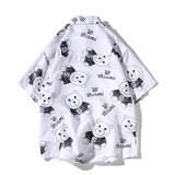 夏新款男大码宽松短袖T恤百搭印花体恤打底衫/7103p35，男装T恤，电商A012