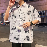夏新款男大码短袖打底衫宽松T恤百搭印花体恤/7103p35，男装T恤，电商A012