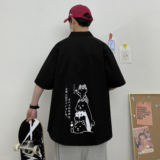 图案已注册2风大码青年打底衫宽松短袖印花T恤/7082，男装T恤，电商A012