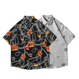 夏新款男大码打底衫宽松短袖T恤百搭印花体恤/7098/p27，男装T恤，电商A012