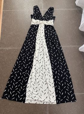 HNR 撞色连衣裙 日常礼服两穿