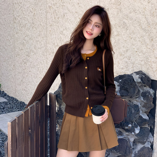 桑蚕丝+绵羊毛假两件针织衫毛衣