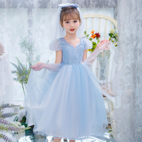 女童爱莎公主裙子夏季艾莎连衣裙