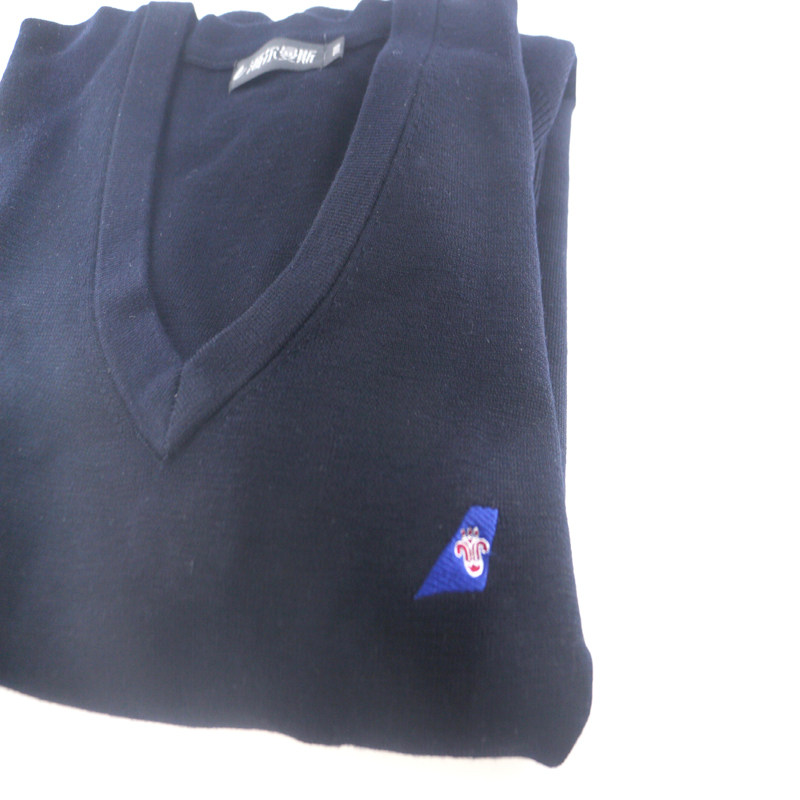 중국 남방 항공 파일럿 가디건 긴팔 스웨터 스웨터 루즈한 단색 가을 겨울 바닥 공식 V 넥 조끼