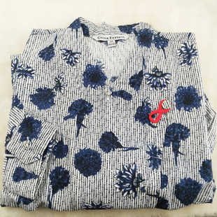 通勤装 全新正品 连体衬衣工装 长短袖 东航空乘专用衬衣青花瓷衬衫