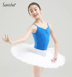 Sansha 女童演出半身裙纱裙专业表演裙 法国三沙儿童芭蕾TUTU裙