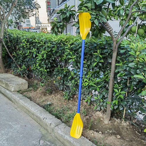 塑料划桨划船桨二节双头桨 塑料材质 儿童跳舞道具 独木舟船桨