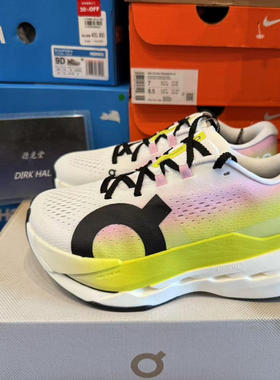 昂跑ON CLOUDBOOM MAX 减震跑鞋 女子 白黄粉色 3WF30184229