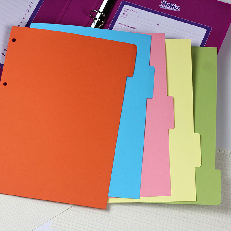 PP塑料9孔20孔26孔彩色分类隔页