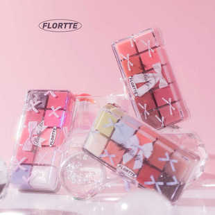 【新品】FLORTTE/花洛莉亚怦怦公主十色调色唇冻盘口红水光唇釉