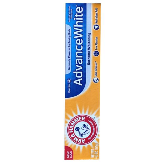 美国艾禾美小苏打亮白洁净牙膏121g178g含氟除口臭牙结石防蛀进口