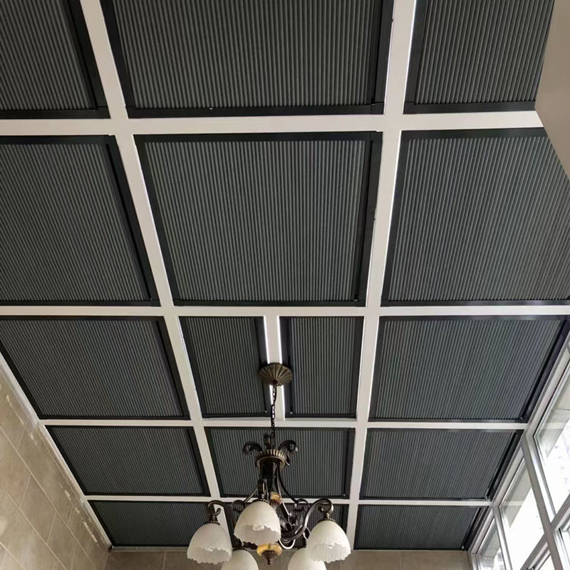 电动蜂巢帘百叶遮光天棚帘遮阳日夜帘隔热隔音办公居家窗帘定制