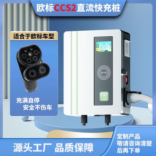 欧标CCS2标配挂壁式 快充充电桩新能源汽车家用商用直流充电桩