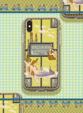 Bronze Lucia适用苹果x手机壳硬iphonex美人鱼8plus绿色7p全包潮