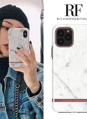 RF适用iphone11Promax手机壳苹果12mini白色大理石ins风简约时尚