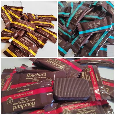 Bouchard比利时进口布夏焦糖海盐黑巧克力506g纯可可进口零食