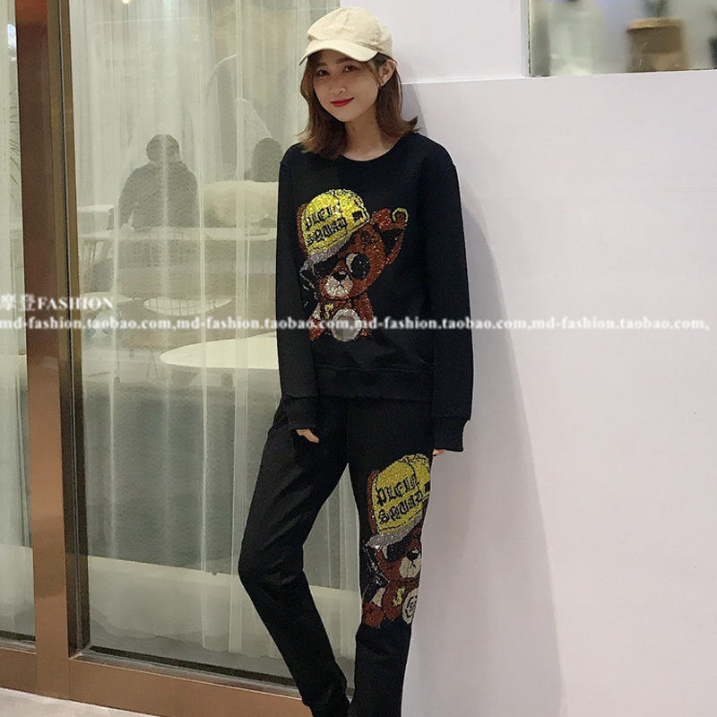 香港正品潮牌秋冬欧美男女装卡通