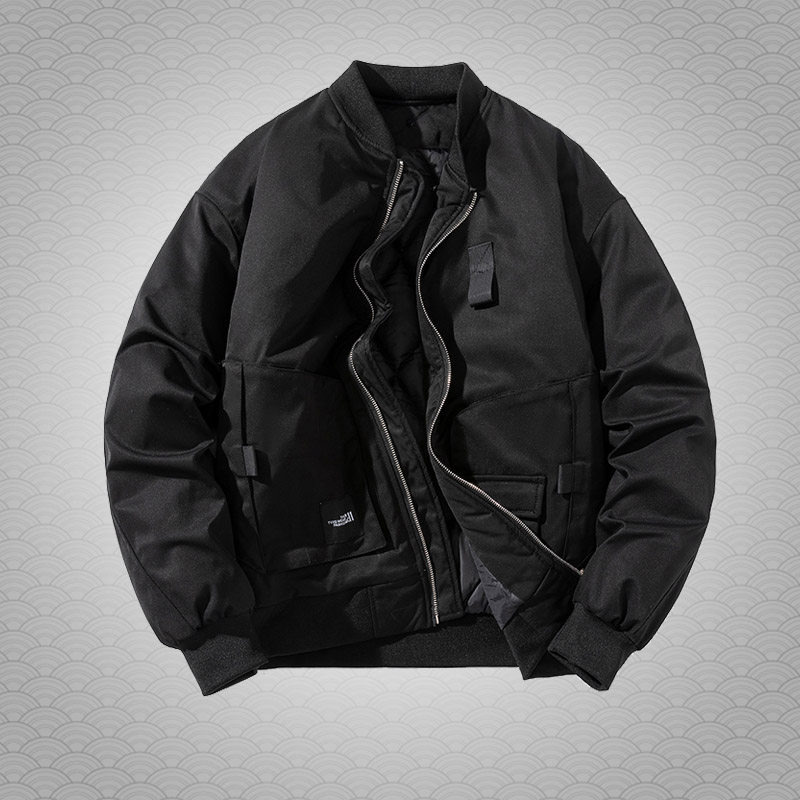 香港正品潮牌MA1纯色多口袋飞行棒球服男女连帽棉衣休闲夹克外套