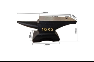 10公斤铁砧打铁用的羊角砧铁墩子钳铁毡铸铁清仓铁砧铁墩砧铁老式