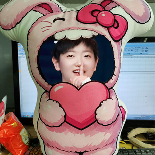 孙颖莎肖战人形抱枕定制情侣diy照片异形靠垫枕头娃娃礼物定做