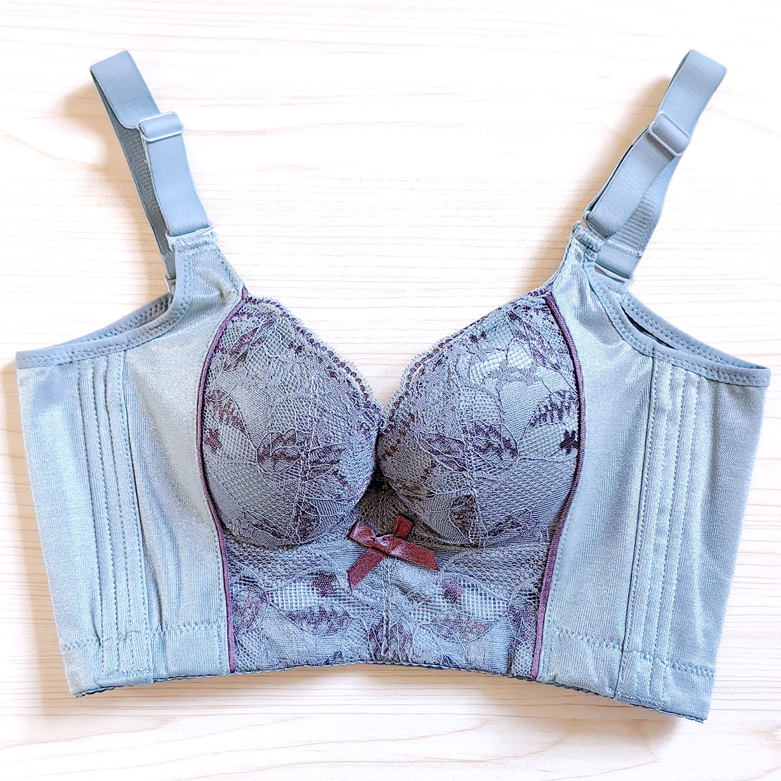 6排扣软钢圈聚拢丰胸收副乳内衣