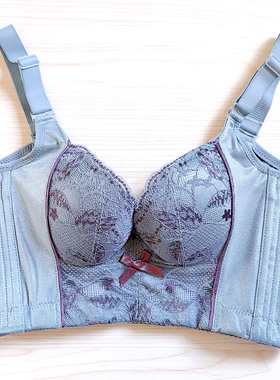 小胸性感聚拢丰胸显丰满内衣上托侧收副乳调整型文胸中薄模杯美背
