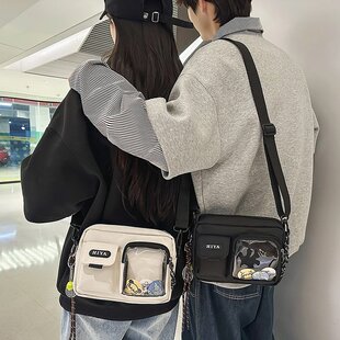 工装风手机包男女学生吧唧痛包小挎包男生户外轻便携单肩包斜挎包