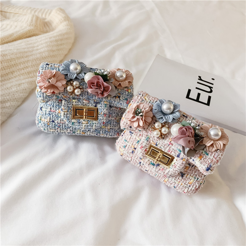 儿童包包女可爱女童斜挎包2025新款时尚公主小女孩兔子珍珠手提包