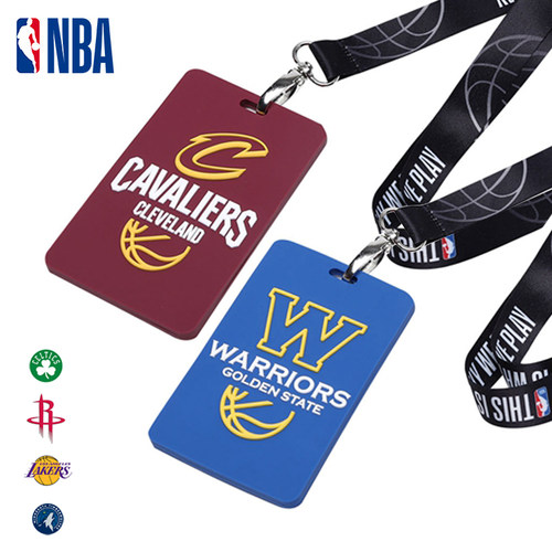 NBA卡套吊牌带挂绳 骑士勇士凯尔特人火箭便携箱交通卡胸牌证件