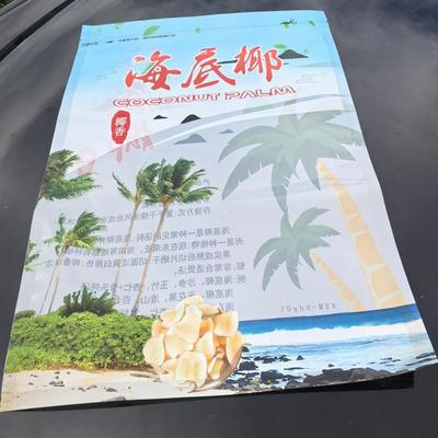新品海底椰包装袋自封口透明拉链食品级塑料袋500克250克礼品袋子