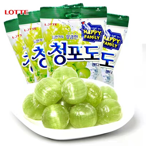 乐天韩国硬糖水果糖喜糖