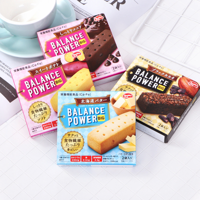 明星推荐日本进口低卡零食滨田代餐饼干Balance power能量饱腹
