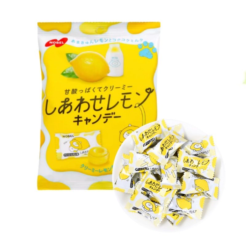 Nobel 日本进口诺贝尔制糖 柠檬奶油味糖果柠檬牛奶糖