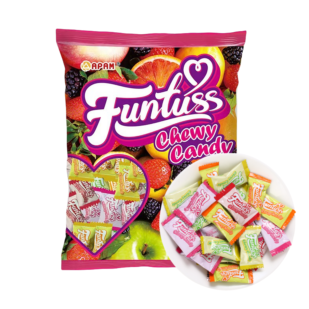 欢特思Fruntuss水果糖袋装混合水果味软糖糖果进口零食马来西亚