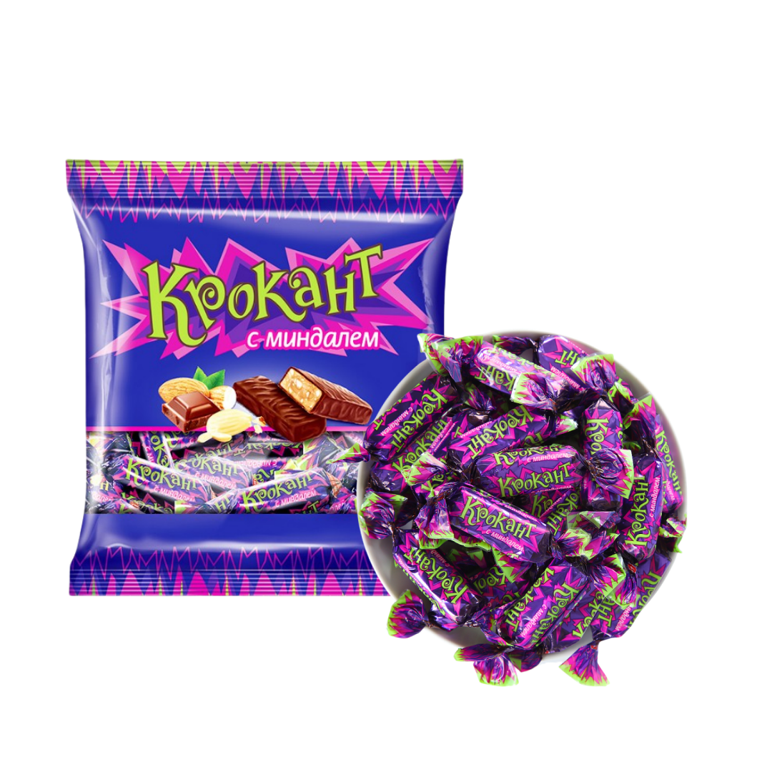 俄罗斯进口紫皮糖酥糖网红夹心巧克力喜糖果结婚零食品袋装